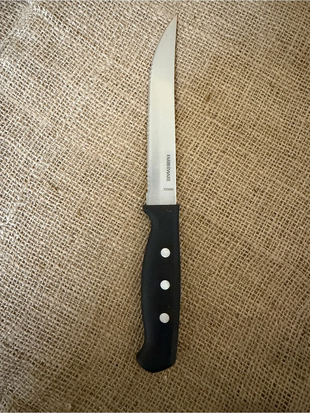 3️⃣ Farberware Black-Handled Kitchen Utility Knives 🔪